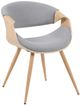Armen Living Butterfly Gray/Oak Dining Chair-0