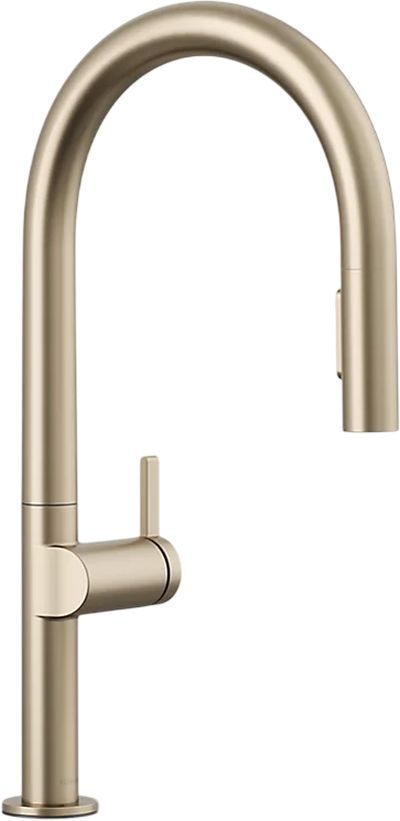 KOHLER® Components® Vibrant Brushed Bronze Pull-Down Kitchen Sink Faucet with 2-Function Sprayhead-0