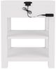 Riverside Furniture Rosalie White Caps 1-Drawer Nightstand-4