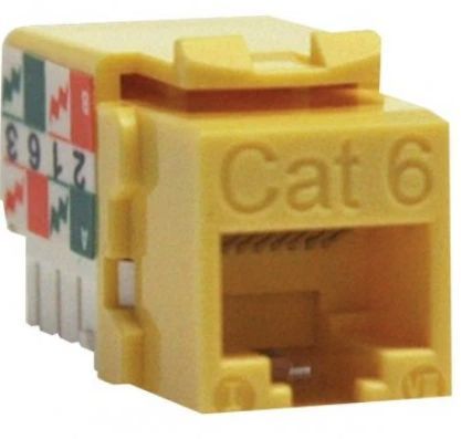 Tripplite Yellow CAT-6 Punch-Down Keystone Jack-0