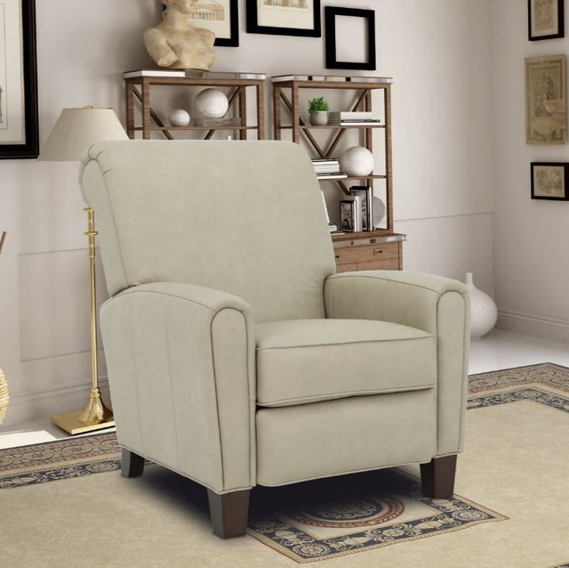 BarcaLounger® Harrington Cashmere Stone Leather Manual Recliner-2