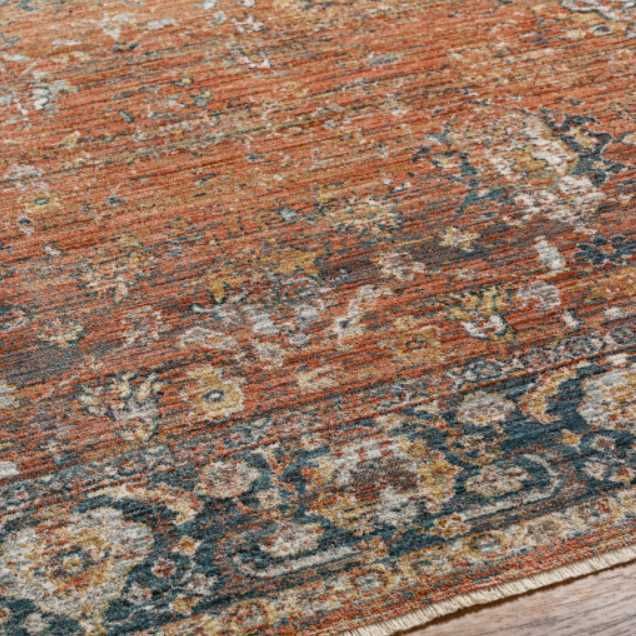 Surya Carlisle Brick Red 4'x6' Area Rug-4