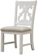 Furniture of America® Auletta 2-Piece Distressed White/Gray Dining Side Chair Set-3