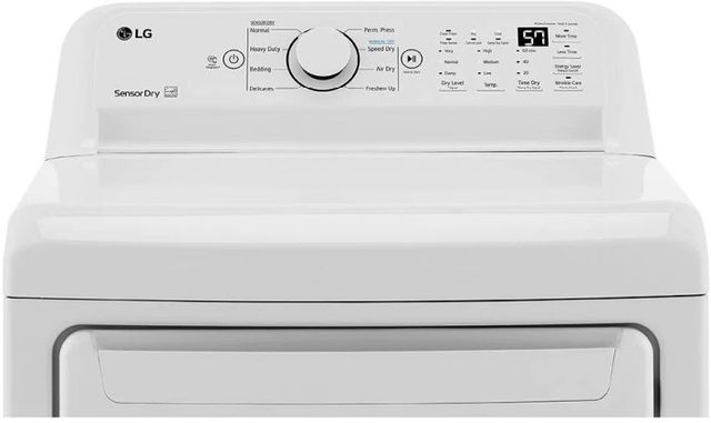 LG 7.3 Cu. Ft. White Front Load Gas Dryer-2