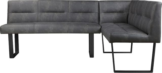 Moe's Home Collection Hanlon Dark Grey Corner Bench-1