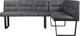 Moe's Home Collection Hanlon Dark Grey Corner Bench-1