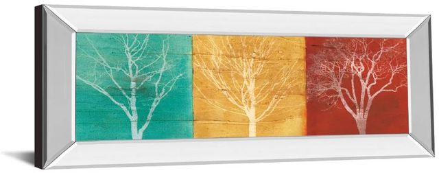 Classy Art Fallen Leaves by Stephane Fontaine Mirror Framed Wall Art-1