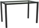 Amisco Customizable Azilis 54" Rectangular Counter Height Pub Table with 0.5" Clear Glass Top-0