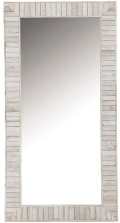Coaster® Pino Gray Distressed Wood Accent Mirror