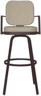 Amisco Customizable Dorsey Upholstered Swivel Spectator Stool-1
