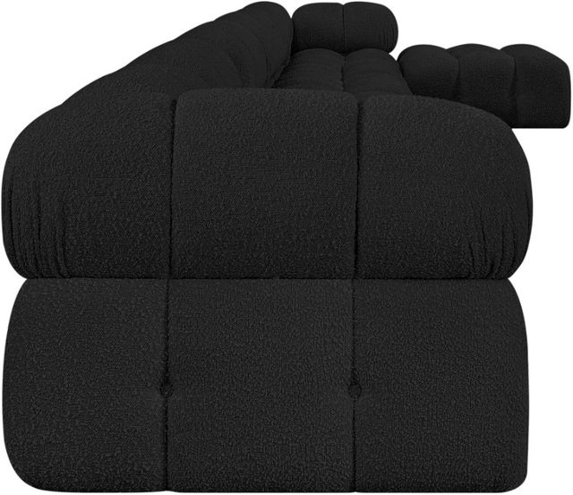 Meridian Furniture Ames 7-Piece Black Modular Sectional and Ottoman-2