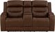 Signature Design by Ashley® Dreamer Brown Power Reclining Loveseat with Audio Seating-3