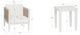 Linon Calabash 3-Piece White Aluminum/Fabric Outdoor Conversation Set-2
