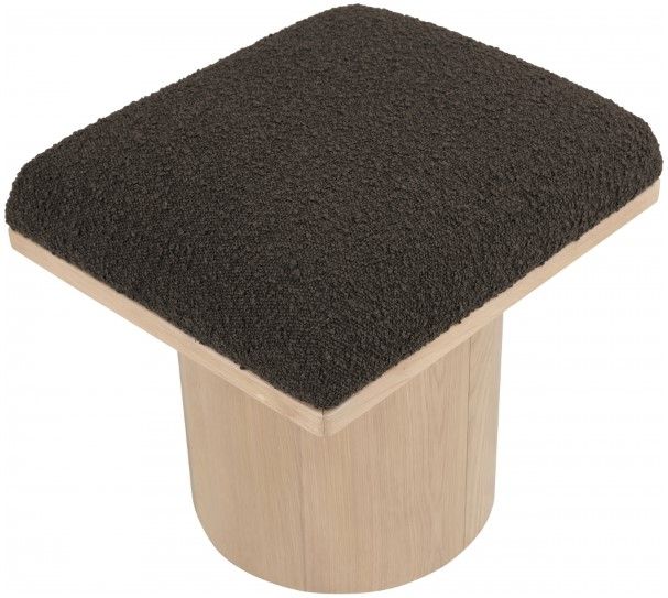 Meridian Furniture Pavilion Brown/Natural Modular Stool-4