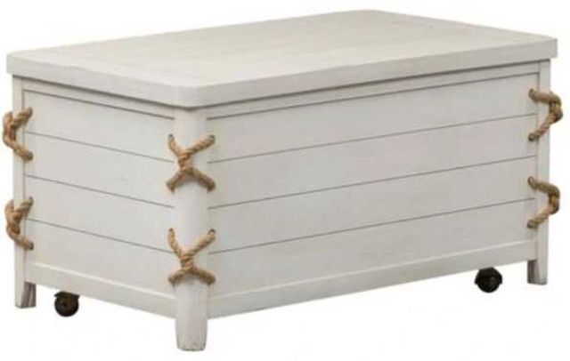 Liberty Furniture Dockside White Storage Trunk-0