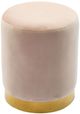 TOV Furniture Pri Blush Velvet Ottoman-0