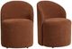 Crestview Collection Fairfax 2-Piece Rust Upholstered Side Chair Set-4