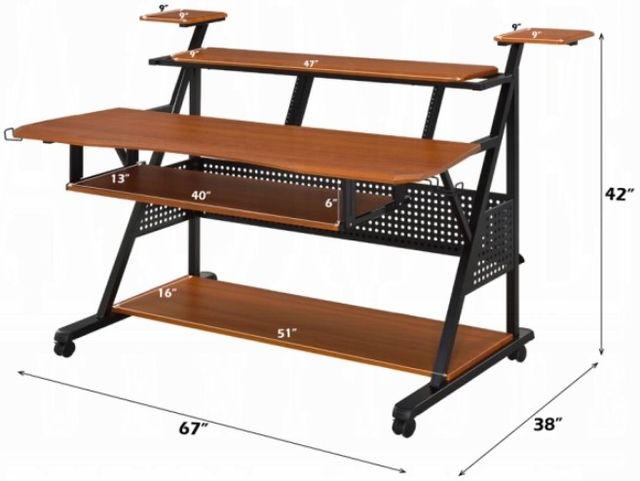 ACME Furniture Willow Black/Cherry Music Desk-2