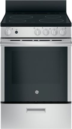 GE® 24" Stainless Steel Freestanding Electric Range