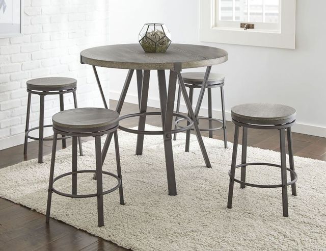 Steve Silver Co. Portland Gray Swivel Counter Stool-1