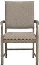 Magnussen Home® Claremont Smokey Taupe Upholstered Dining Arm Chair-1