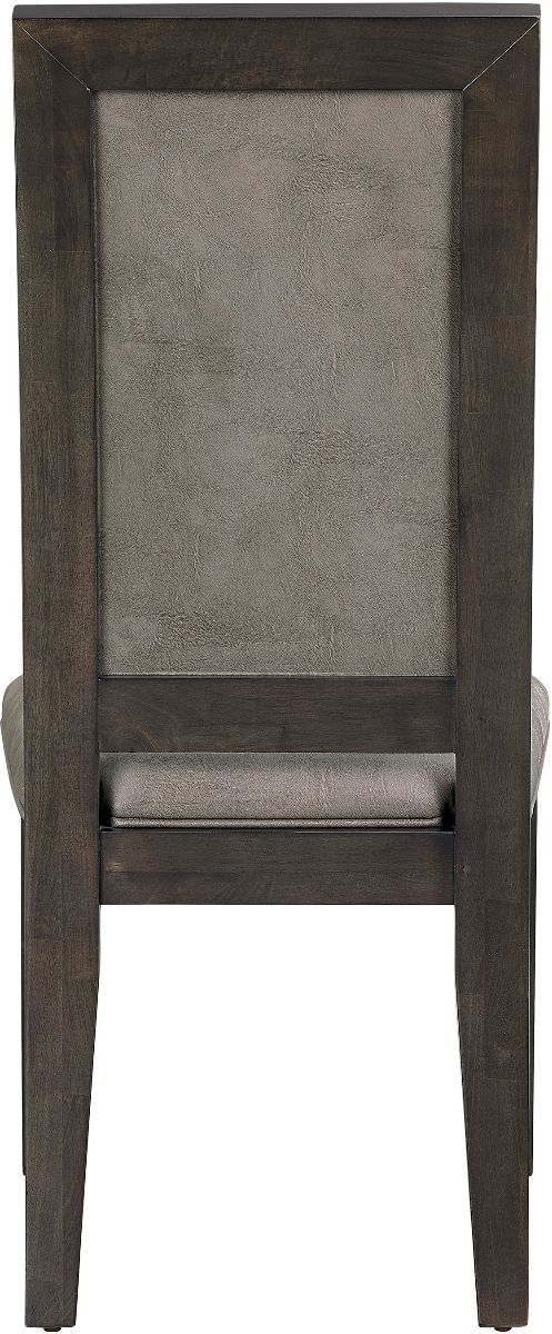Crown Mark Jeffries 2-Piece Dark Brown/Gray Dining Side Chair Set-3