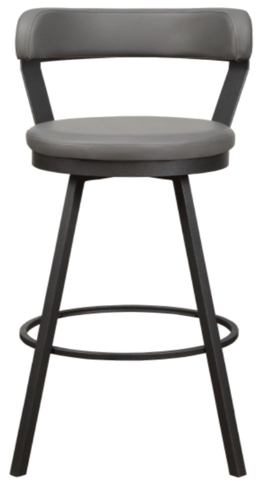 Homelegance® Appert Dark Gray/Gray Swivel Pub Height Chair-2