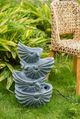 A & B Home Blue 4-Tier Outdoor Decorative Wall Fountain-5