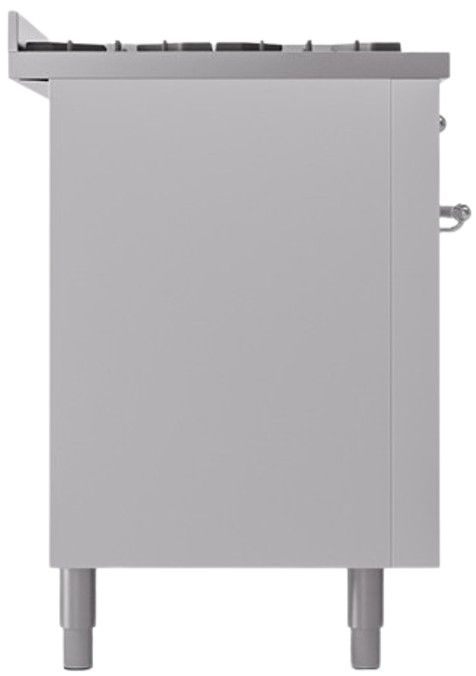 Ilve® Nostalgie II Series 60" White Pro Style Dual Fuel Range-2