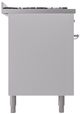 Ilve® Nostalgie II Series 60" White Pro Style Dual Fuel Range-2