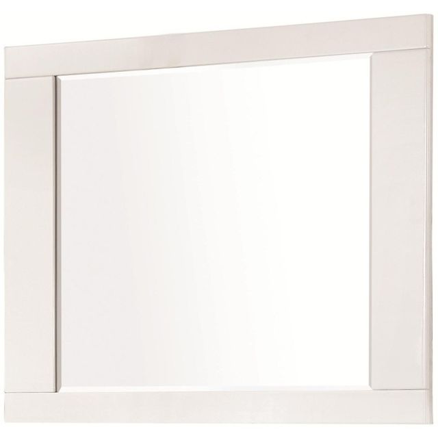 Coaster® Felicity Glossy White Mirror-0