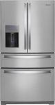 Whirlpool® 36" 26.0 Cu. Ft. Black Stainless French Door Refrigerator-0