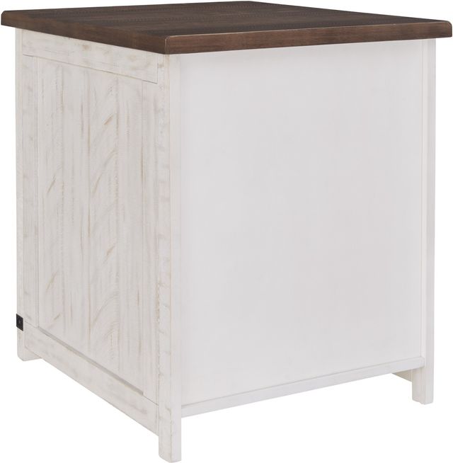 Signature Design by Ashley® Wystfield Brown End Table with Antique White Base-3