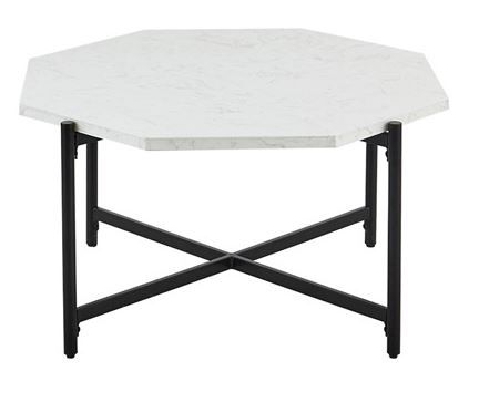 Olliix by Martha Stewart Elora White/Black Coffee Table-0