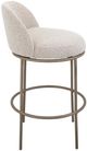 International Furniture Direct Snow Blacksmithing Brown/Ivory 24" Counter Stool-1