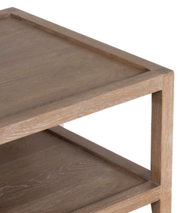 Porter International Designs Lowell Brown Rectangular Coffee Table-4