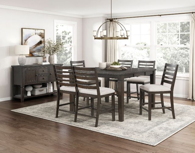 Homelegance® Victoria Beige/Dark Espresso Counter Height Chair-1