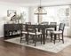 Homelegance® Victoria Beige/Dark Espresso Counter Height Chair-1