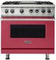 Viking® 5 Series 36'' Valentine Pro Style Dual Fuel Range with Griddle-0