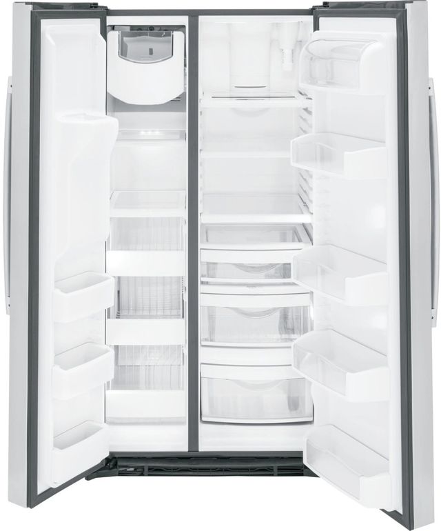 GE Profile™ 36 in. 25.3 Cu. Ft. Stainless Steel Side-by-Side Refrigerator-1