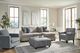 Fusion Furniture Griffin Linen Sofa with Chaise-1