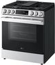 LG 30" PrintProof® Stainless Steel Slide-In Gas Range-4