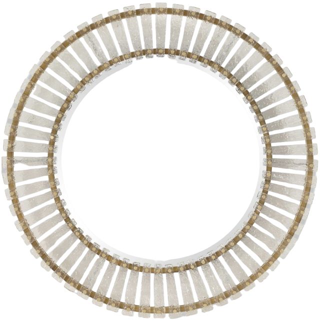 Uttermost® Denali Brushed Gold Round Mirror-4