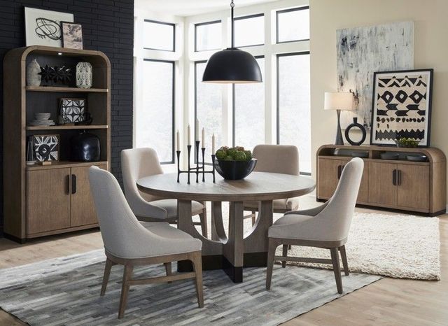 Magnussen Home® Tristan Beige/Swiss Coffee Brown Upholstered Arm Chair-1