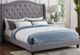 Titus Furniture Grey Queen Upholstered Panel Bed-0