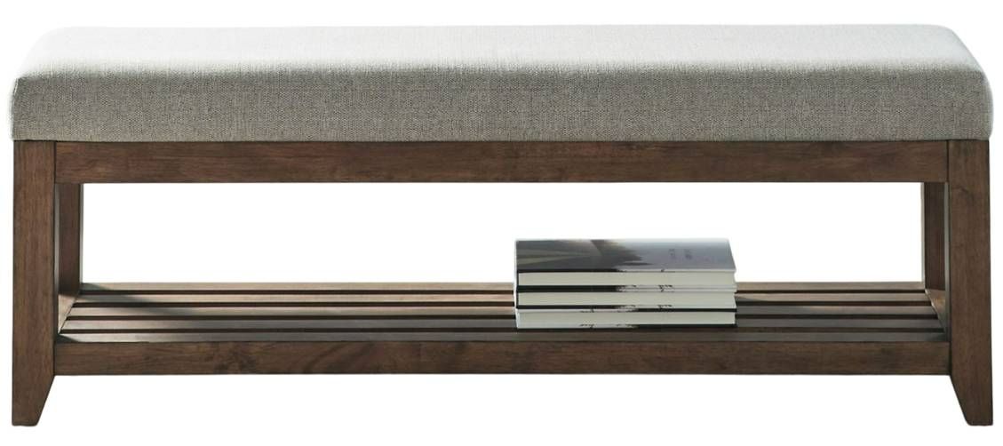 Liberty Furniture Shaker Lakes Harvest Brown Bed Bench