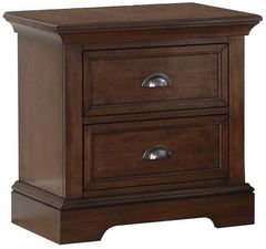 Winners Only® Tamarack Hazelnut 25" 2-Drawer Nightstand