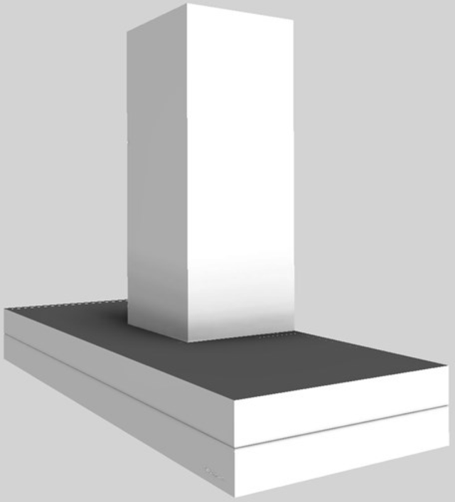 Vent-A-Hood® K Series 48" White Contemporary Wall Mounted Range Hood-3