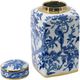 A & B Home Blue/Gold/White Jar-4