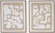 Signature Design by Ashley® Waldett 2-Piece Beige/White Wall Art Set-0